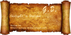 Gulyás Dalma névjegykártya